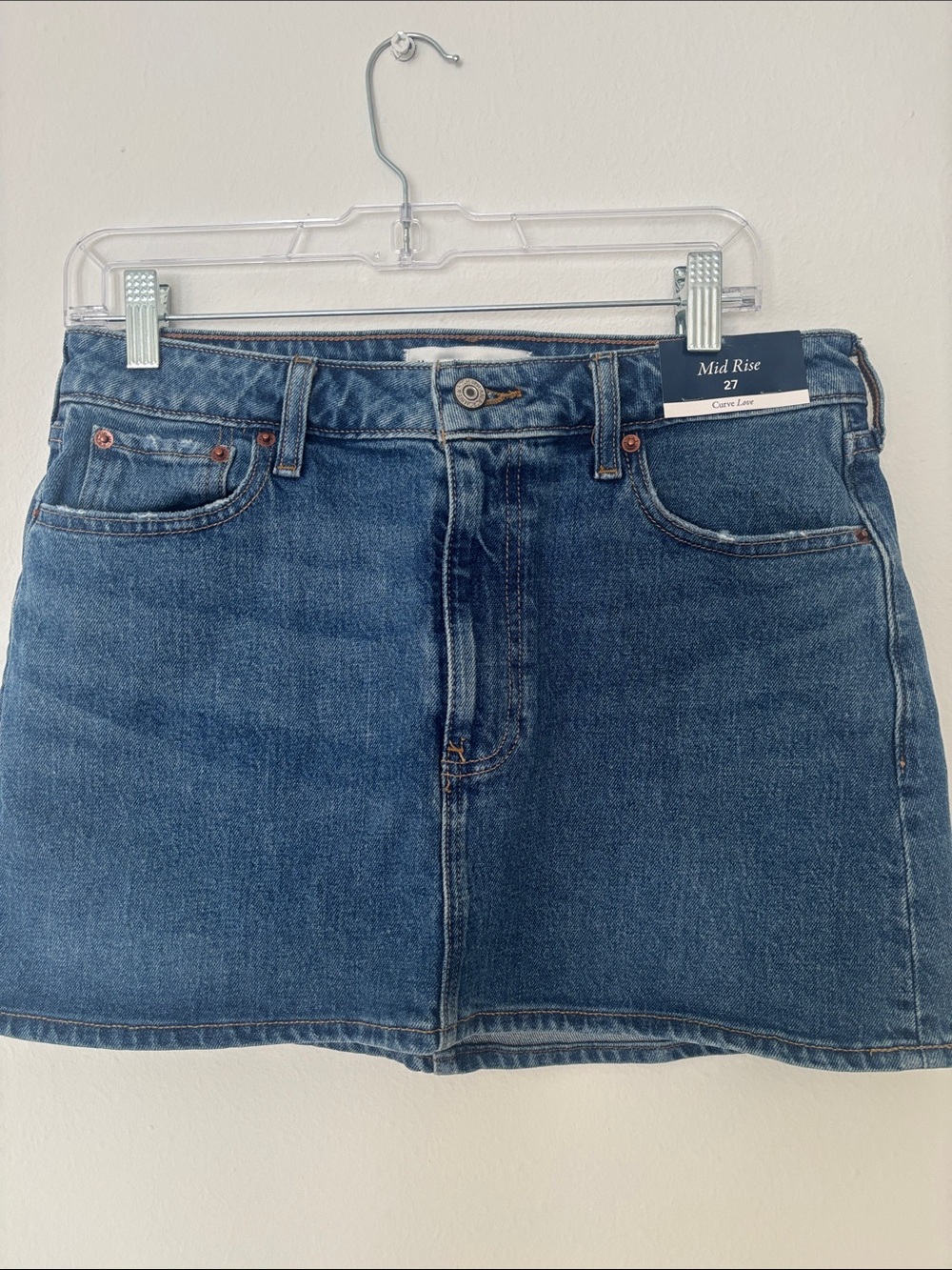 Abercrombie & Fitch Blue Denim Mini Skirt
